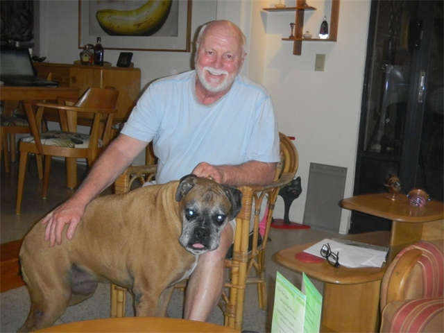 Peter at 66 with Roxie